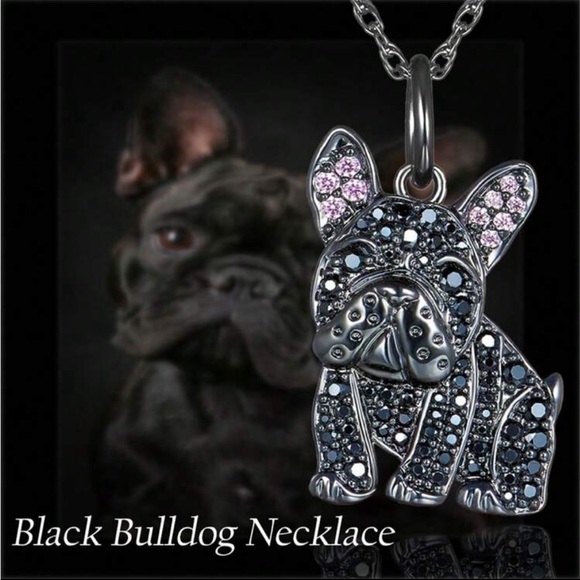 Jewelry - French Bulldog Rhinestone Necklace‎